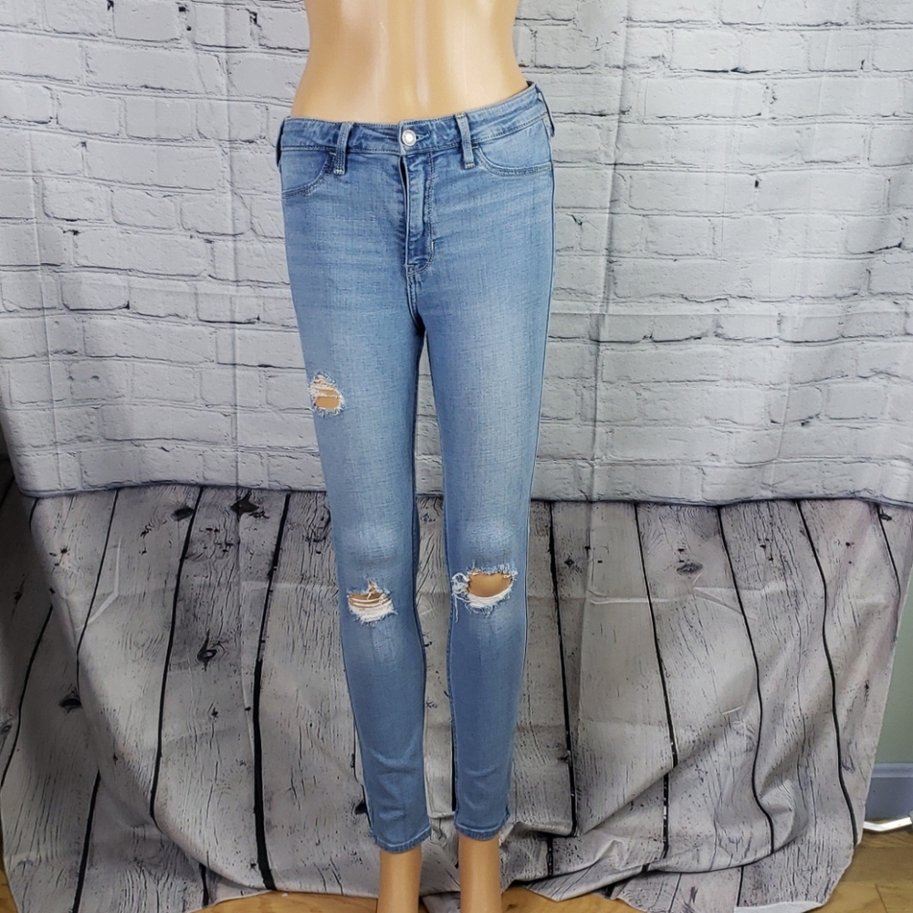 Hollister Distress Jean Legging Highrise size 5